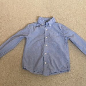 Janie and Jack boy size 4, light blue long sleeve button-down